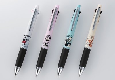 乾媽店。日本製 Uni 三菱 迪士尼限定款 4+1機能型四色自動原子筆+自動鉛筆 米奇 米妮 維尼 低調大人款 2019