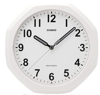 14538A 日本進口 好品質 正品 CASIO卡西歐 白色簡約掛鐘桌鐘座鐘 牆鐘時鐘電波數字鐘錶送禮禮品家飾