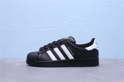 Adidas Superstar 貝殼頭 皮革 金標 黑白 休閒運動板鞋 男女鞋 B27140