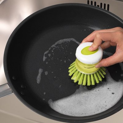 宜家托米特去污刷鍋神器加液不粘油多功能鍋刷洗鍋洗盤洗碗刷子