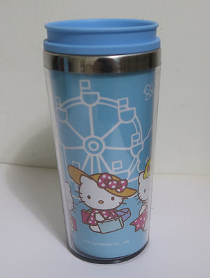 Sanrio~美麗華 摩天輪 Hello Kitty 隨行杯/隨手杯(粉藍版)