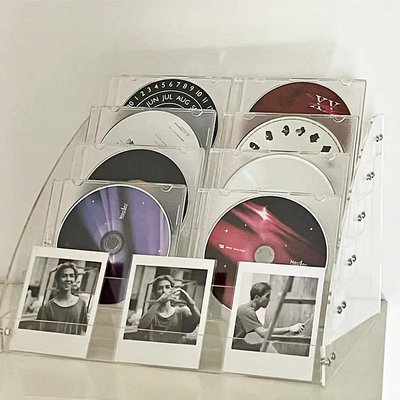 cd展示架專輯漫畫光碟dvd整理盒碟片保護收藏架追星好物收納架子