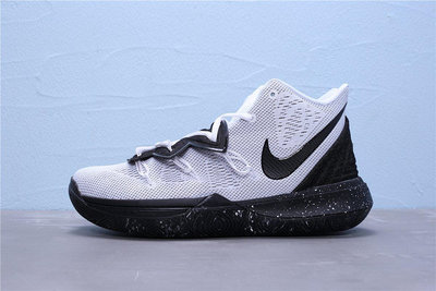 Nike Kyrie 5 黑白潑墨 奧利奧 實戰籃球鞋 男鞋 AO2919-100【ADIDAS x NIKE】