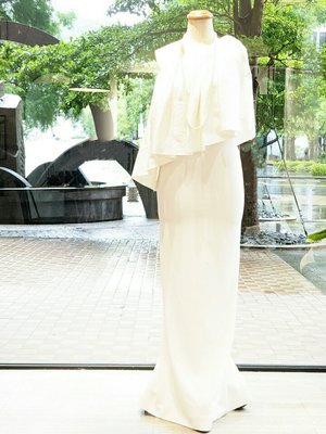 [RAiNDANiEL]SOLACE LONDON英國倫敦新創品牌 lison ruffled女神感荷葉 單肩雪紡長洋裝
