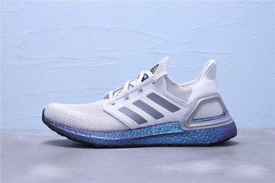 Adidas Ultra Boost 20 淺灰紫 休閒運動慢跑鞋 男女鞋 EG0755【ADIDAS x NIKE】