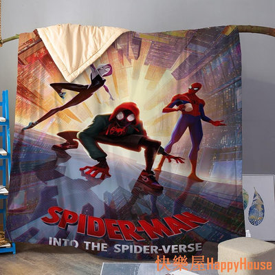 衛士五金蜘蛛人：穿越新宇宙 涼被 夏被 空調被 卡通涼被 夏涼被 可客制 高清3D 彩色印花