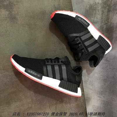 【ST潮鞋館】ADIDAS ORIGINALS NMD_R1 SHOES 黑紅 透氣 慢跑潮流鞋 男潮流鞋 CQ2413