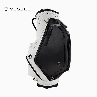 眾信優品 VESSEL新款高爾夫球包男士標準職業球袋輕便皮革9寸6格球桿包GF513