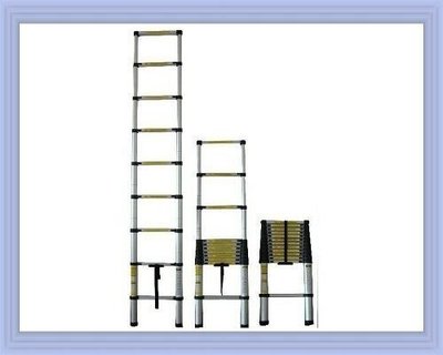 ＊高雄有go讚＊3.8米 伸縮梯 伸縮直梯 鋁梯 關節梯 家用梯 竹節梯 不用再帶笨重的梯