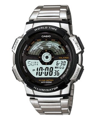 【萬錶行】CASIO 航空儀表版造型戶外雙顯錶 AE-1100WD-1A