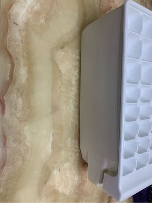 LG 冰箱 兩層 製冰盒 32格 放久略有泛黃