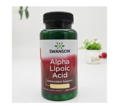 【小圓仔全球購】  美國Swanson阿爾法硫辛酸Alpha Lipoic Acid100mg120粒入