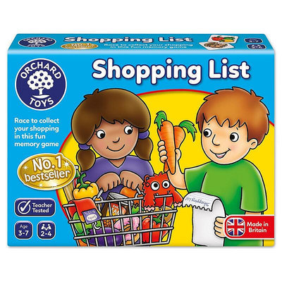 英國Orchard toys購物清單桌遊shopping list兒童拼圖數學玩具
