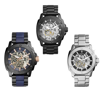 Fossil化石手錶Modern Machine男士自动机械不锈钢腕錶ME3080 ME3081 ME3133