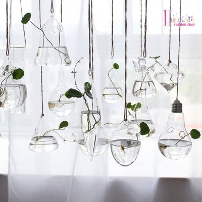 簡約透明造型玻璃吊飾花器系列Ⅱ
