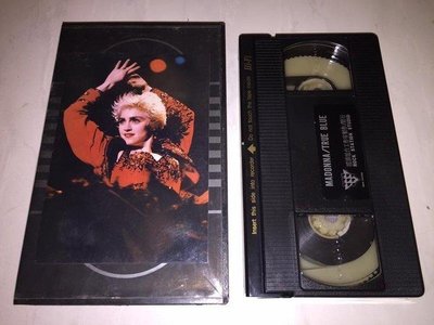 瑪丹娜 Madonna 1986 真藍 True Blue 搖滾語錄 台灣版 錄影帶 VHS
