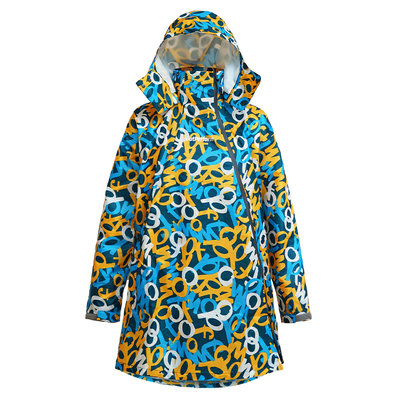 魔速安全帽◎Outperform 奧德蒙 去去雨水走長版風雨衣 塗鴉迷彩 背包款 雨衣 雨裙 防水