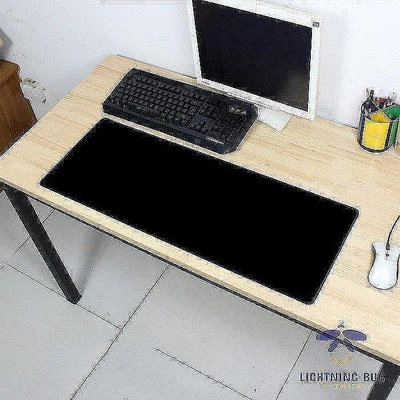 【timekeeper】 電競必備加大純黑色滑鼠墊/辦公室書桌軟墊桌墊(70x30cm)