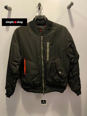 【Simple Shop】NIKE JORDAN MA-1 飛行外套 反光 鋪棉 保暖外套 黑色 CK6669-010
