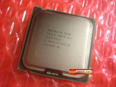Intel Core2 Duo 雙核心 E8300 775腳位 速度2.8G 外頻1333MHz 快取6M 製程45奈米