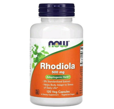 【美國原裝預購】Now Rhodiola紅景天 500 mg，120 粒素食膠囊