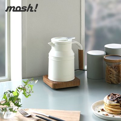 日本 MOSH! 復古電熱水壺 0.8L M-EK1 快煮壺 手沖 咖啡 器具 細嘴壺 質感 居家【全日空】
