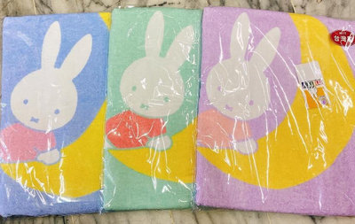 牛牛ㄉ媽*台灣製，100%純棉 miffy浴巾，米飛兔輕薄 浴巾 包巾 可以當嬰兒被子，送禮自用 游泳 泡澡 許願款