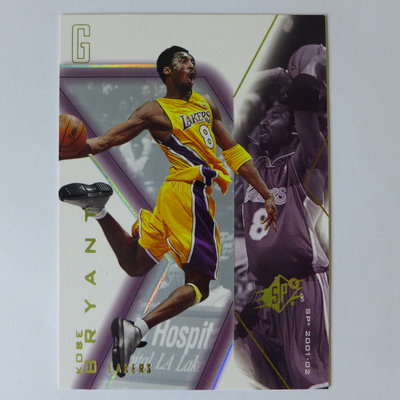 ~ Kobe Bryant ~名人堂/小飛俠/黑曼巴/柯比·布萊恩 2001年SPX.大車輪灌籃.NBA籃球卡