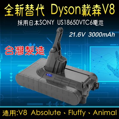 【台灣富勁科技】Dyson戴森V8電池4.0AH 韓國三星4000mah大電芯 一年保固 電池維修