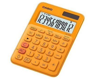 【威哥本舖】Casio台灣原廠公司貨 MS-20UC-RG 迷你桌上型12位元計算機 商用計算機 稅金計算 時間計算
