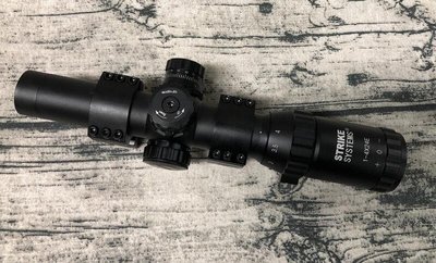 《GTS》 ASG Short Dot 瞄準鏡 狙擊鏡 1-4x24 抗震 紅色/綠色十字標線