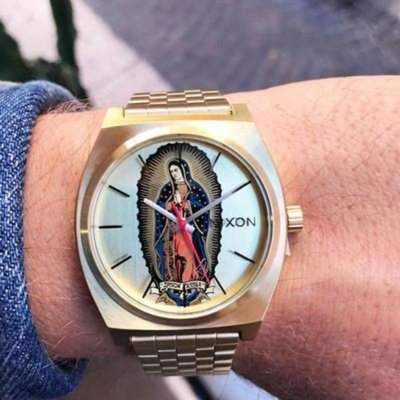 現貨#現貨 Nixon尼克松男女手錶復古方形基督教禮品圣母瑪利亞小金錶簡約