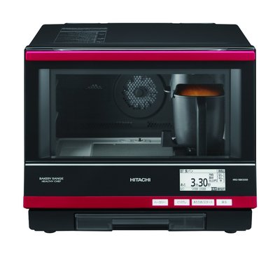 [日本代購] 日立過熱水蒸氣水波爐HITACHI MRO-RBK5000 紅色 黑色 日立最高階款 史上最強廚具