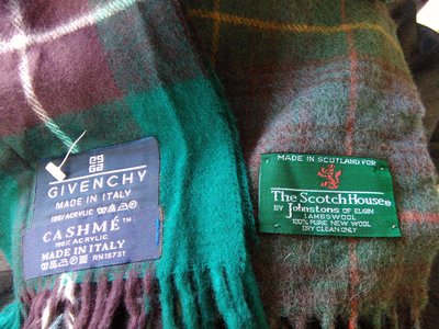 ~櫻花雨~男飾~全新圍巾 The scotch house pure new wool Scotland 製