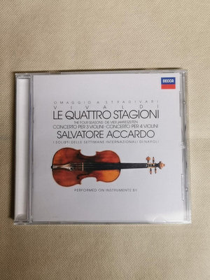 【二手】Vivaldi 維瓦爾第 名琴四季 阿卡多Accardo 小 唱片 CD DVD 【黎香惜苑】-1538