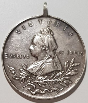 1901 英國銀章 British Victoria ATA Royal Army Silver Medal.