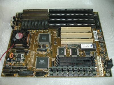 【電腦零件補給站】486 VT82C486A ISA主機板 +  DX4-100MHzCPU含風扇+16384K記憶體