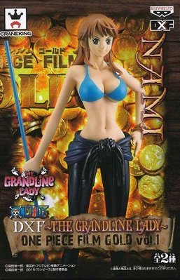 日本正版景品海賊王航海王THE GRANDLINE LADY FILM GOLD vol.1 娜美DXF公仔 日本代購
