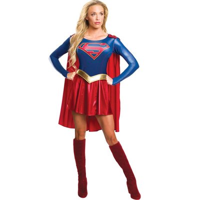 正義聯盟女超人cosplay服裝Superman超級英雄萬圣節游戲制服8551