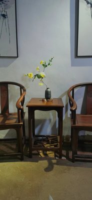 黃色梔子花仿真花新中式古典插花茶館茶桌幾假花裝飾品~特價#促銷 #現貨