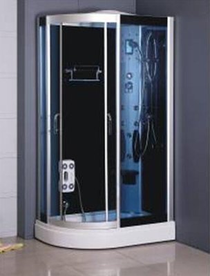 FUO衛浴:免做防水 整體式 乾濕分離 強化玻璃 淋浴間 含蒸汽功能 (A7012L) 現貨特價一組
