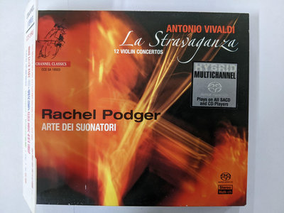 絕版品各國大獎拉克兒-韋瓦第:小提琴協奏曲「奇異」藝術家古樂團La Stravaganza Vivaldi Rachel Podger二手2SACD