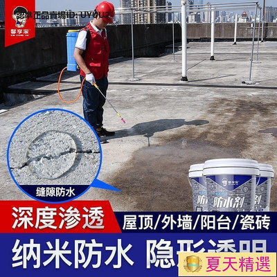 【現貨】納米濃縮外墻防水涂料膠屋頂噴霧防水補漏材料透明衛生間滲透劑