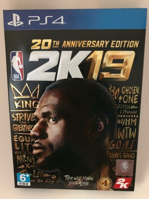 NBA 2K19 20週年紀念版 亞版 中英文合版 PS4 實體版 免運費  現貨供應中  現貨現貨現貨現貨現貨現貨現貨