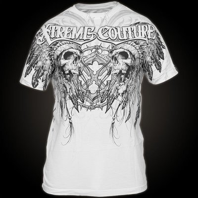 @50%OFF@ Xtreme Couture AFFLICTION T-SHIRT 破壞仿舊短T (( 含運 ))