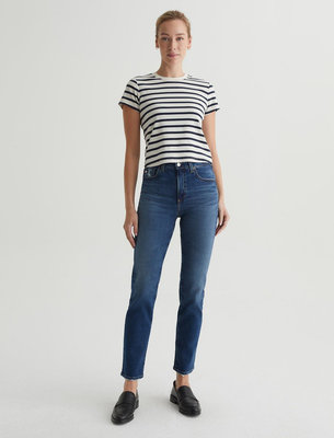 《美國T`s Shop》特價 超美 AG Jeans Saige 高腰彈性直筒牛仔褲