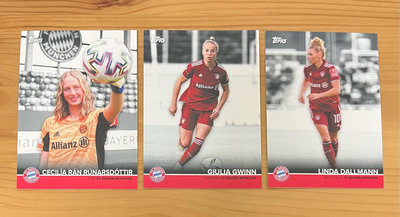 GIULIA GWINN \ LINDA DALLMANN 2021-22 Topps FC Bayern Munich Team Set 拜仁慕尼黑