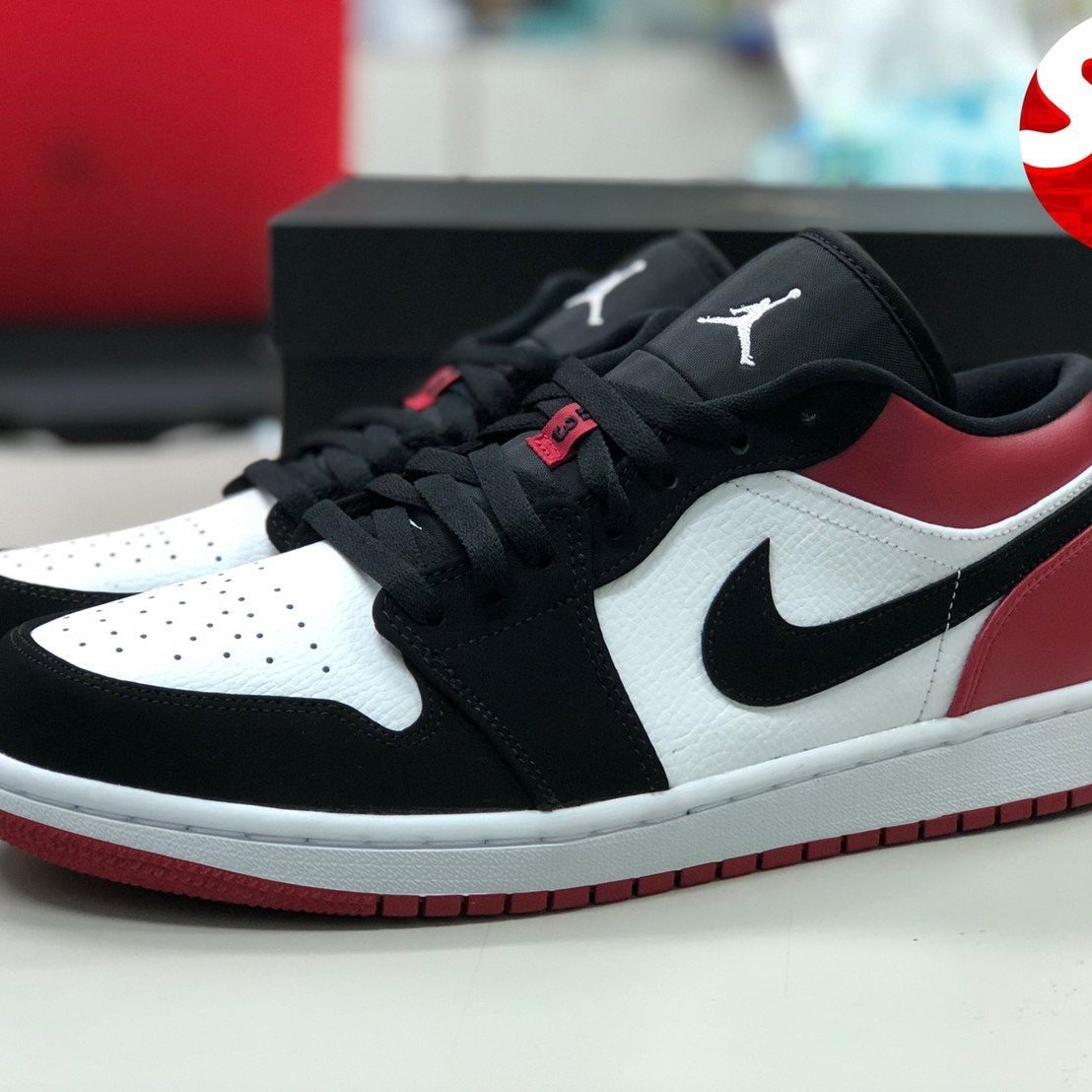 Nike Air Jordan 1 Low Black Toe 27cm 553558-116-