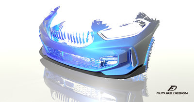 【政銓3D數位科技】BMW F40 FD品牌 高品質 抽真空 雙面 卡夢  前下巴