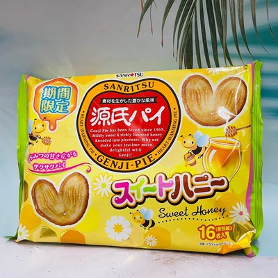 期間限定～日本 三立 源氏派 16枚入 sweet蜂蜜風味 愛心餅 千層酥